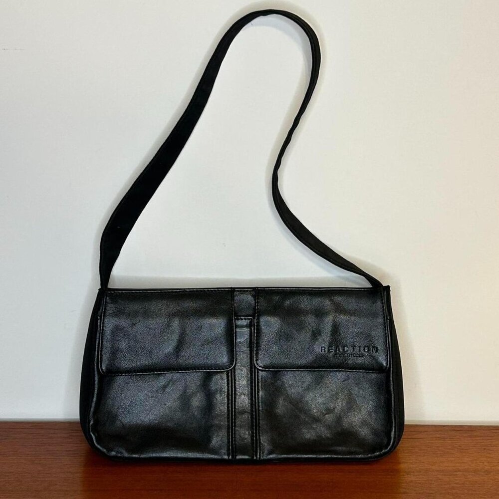 Kenneth Cole Reaction Black Shoulder Bag Pouch